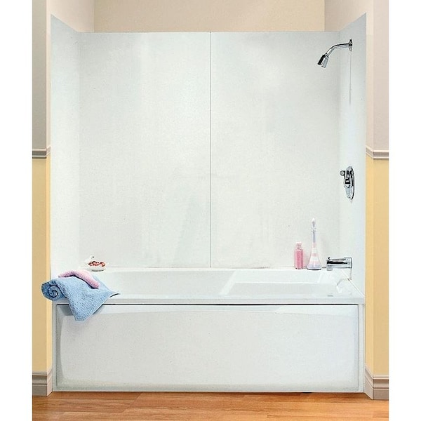 Maax Bathtub Wall Kit, 30 in L, 48 to 60 in W, 54 in H, Polystyrene